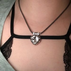 Diamond heart necklace